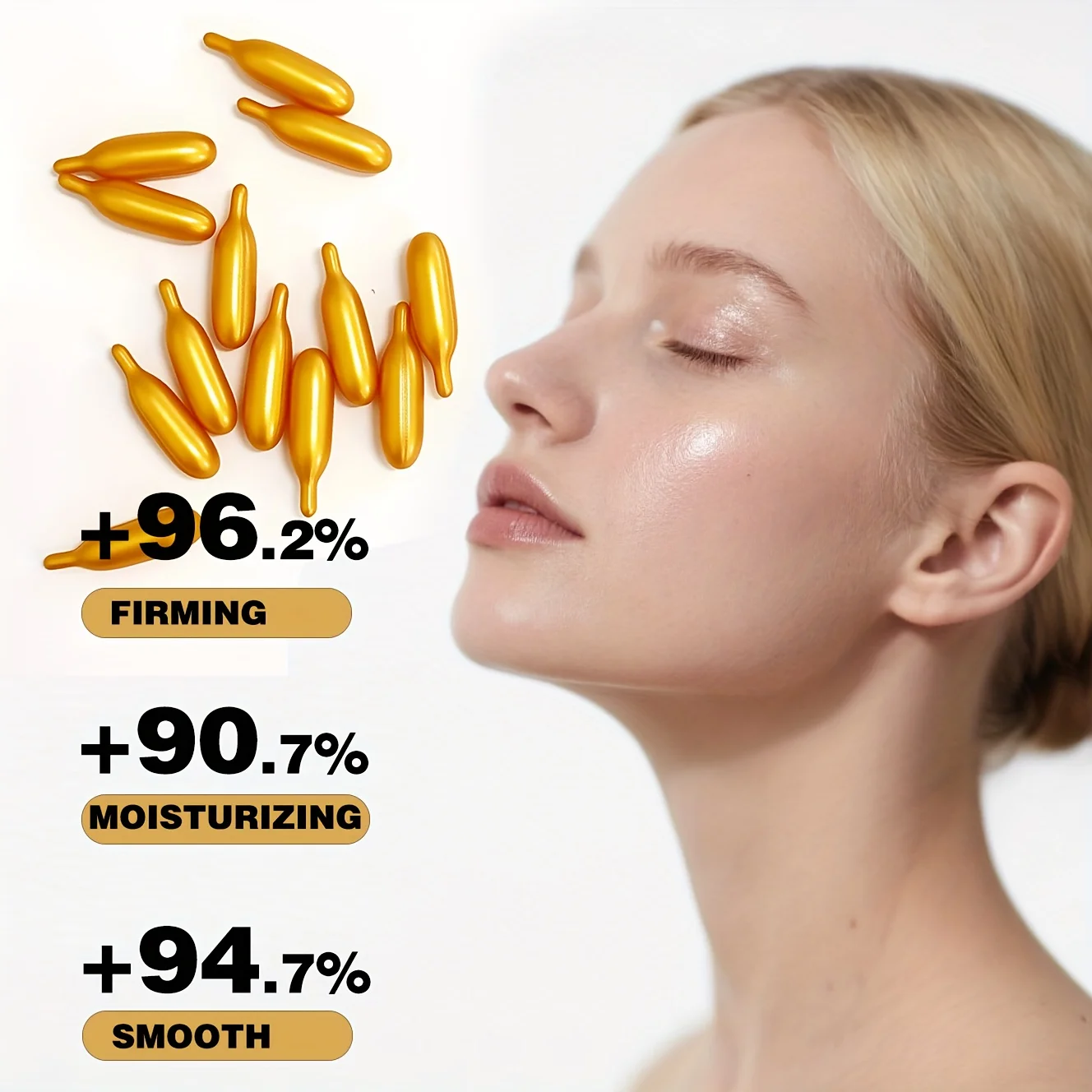 Vitamin E Serum Capsules, Single-Use Essence Capsules, Hydrating and Moisturizing Facial Skin 90 Capsules/Bottle - 1 Bottle - Image 2