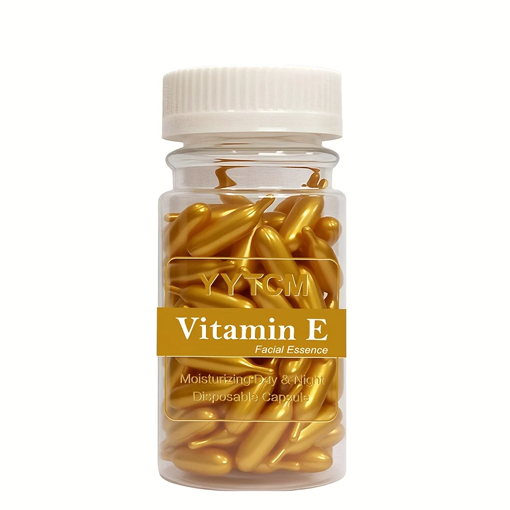 Vitamin E Serum Capsules, Single-Use Essence Capsules, Hydrating and Moisturizing Facial Skin 90 Capsules/Bottle - 1 Bottle - Image 10