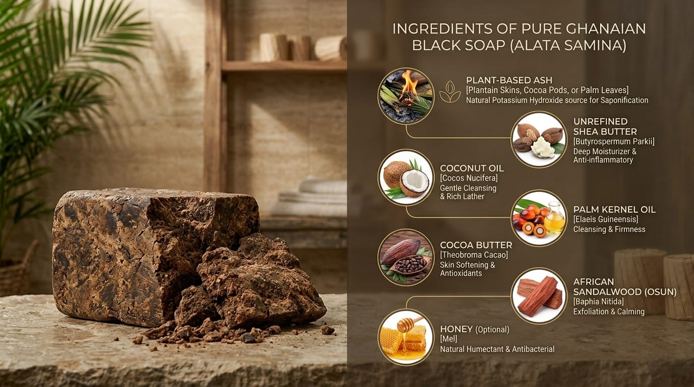 Authentic African Black Soap from Ghana – 100% Raw & Handcrafted