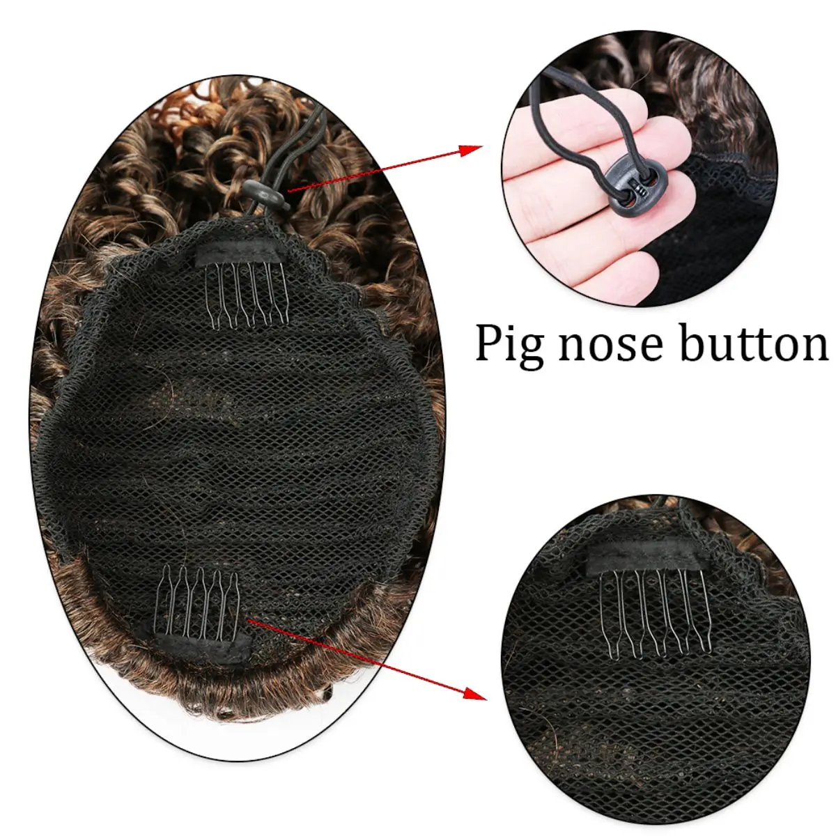 Kinky Curly Drawstring Ponytail Bun - Image 6