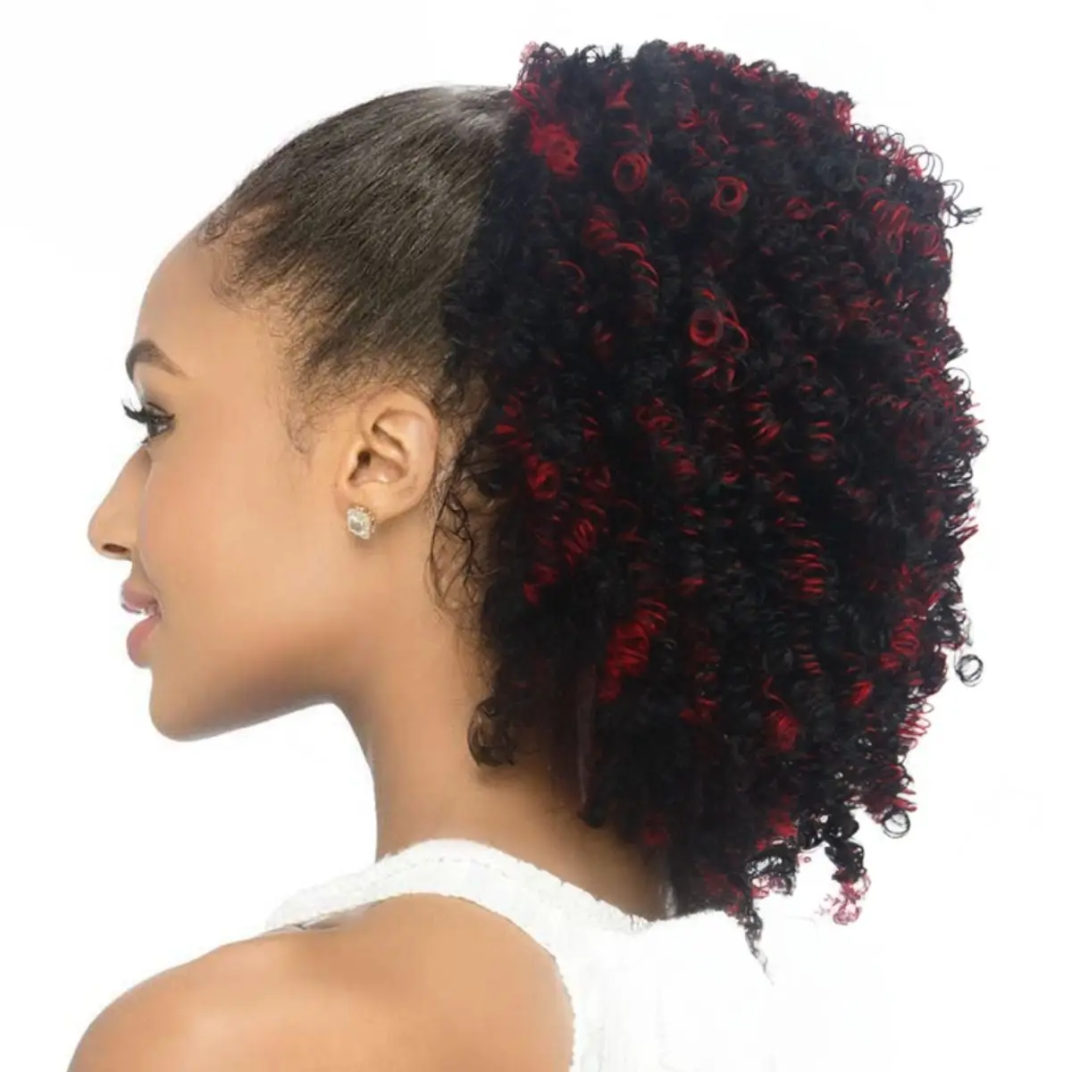 Kinky Curly Drawstring Ponytail Bun