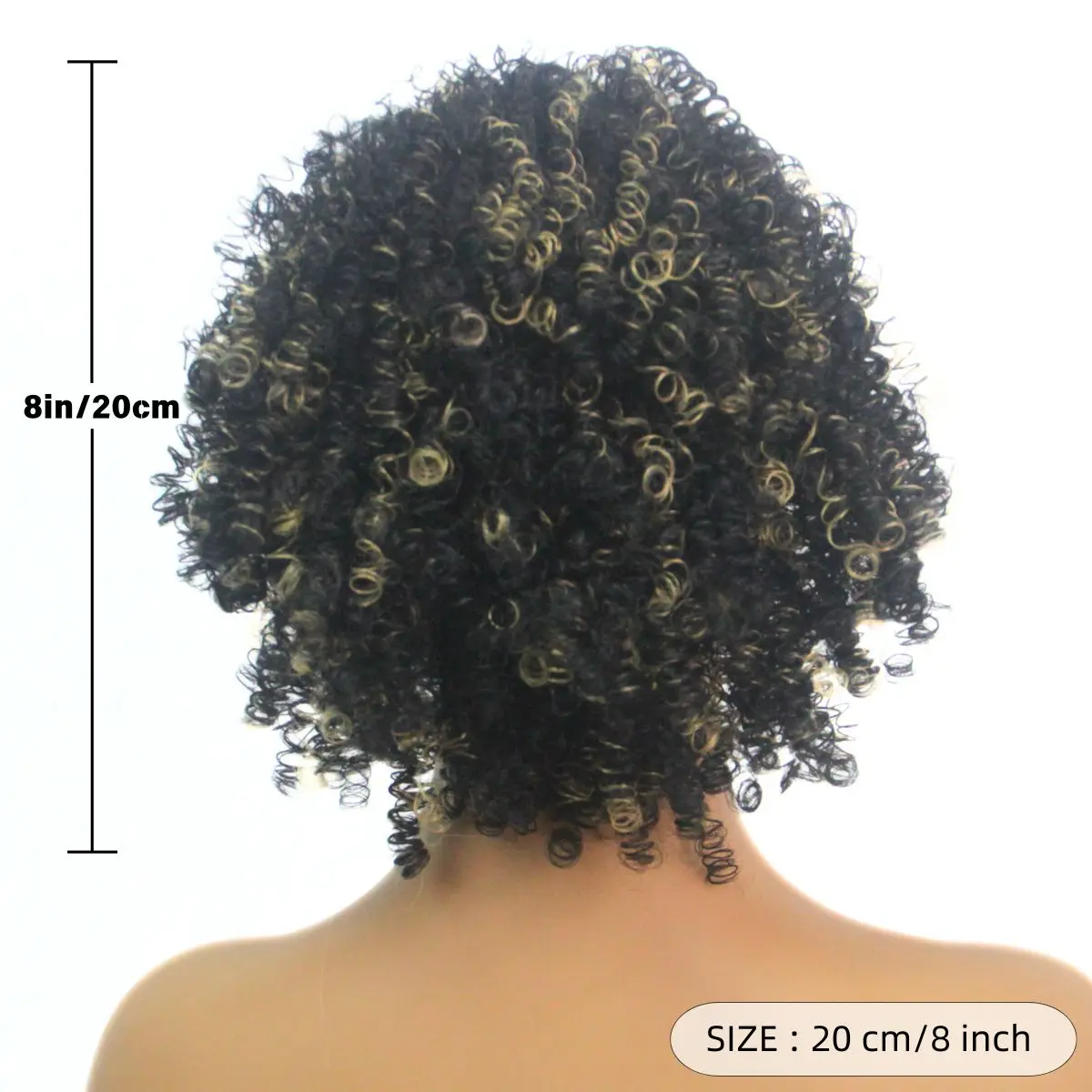 Kinky Curly Drawstring Ponytail Bun - Image 3