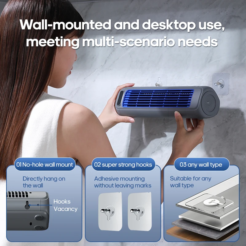 Portable Air Conditioner Fan 2000mAh - Image 4